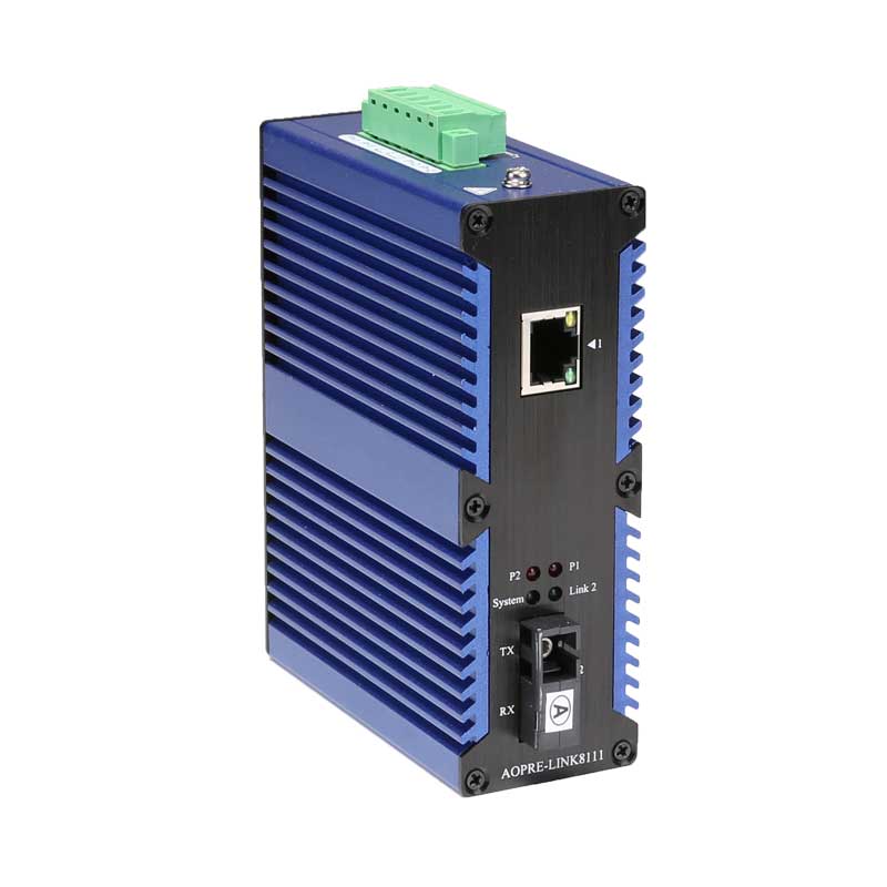工業(yè)級百兆/千兆1光1電光纖收發(fā)器