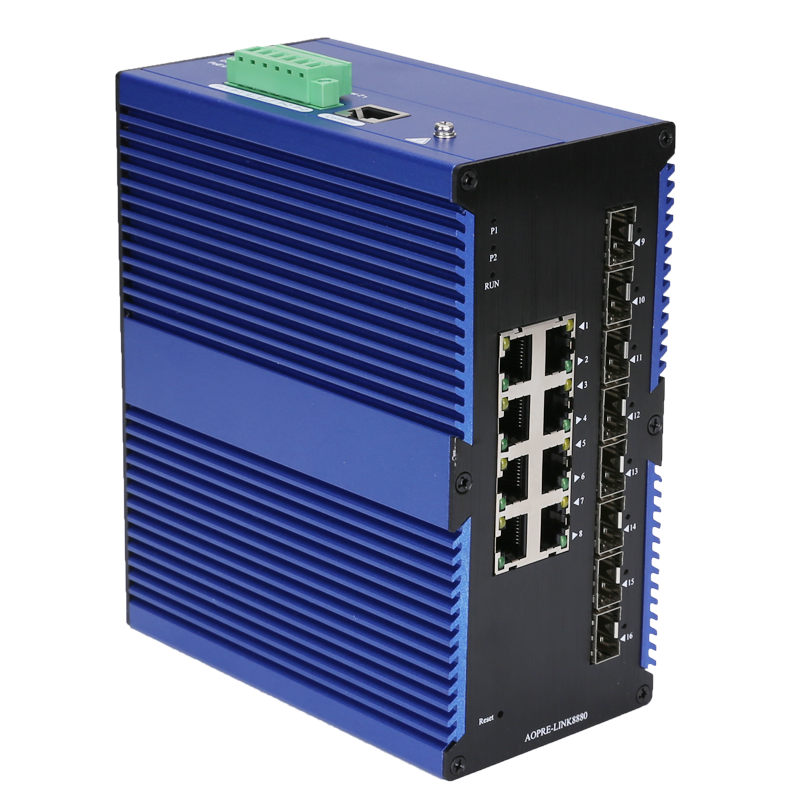 工業(yè)級管理型千兆8光8電交換機(jī)