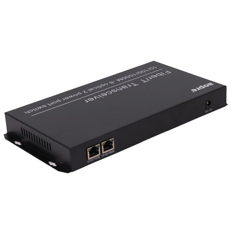 匯聚型百兆/千兆8光2電交換機