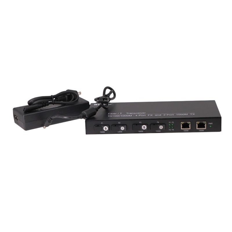 匯聚型百兆/千兆4光2電交換機(jī)